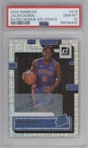 Jalen Duren from the 2022-23 Panini Donruss set featuring a Choice parallel graded by PSA and given an overall grade of 10.