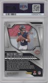 Caleb Williams from the 2024 Panini Prizm set featuring a Silver Prizm parallel graded by PSA and given an overall grade of 10.