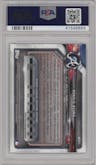 Ronald Acuna from the 2018 Bowman Chrome Mega Box set graded by PSA and given an overall grade of 10.