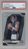Caleb Williams from the 2024 Panini Prizm set graded by PSA and given an overall grade of 9.