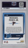 Michael Penix Jr.  from the 2024 Donruss set graded by PSA and given an overall grade of 10.