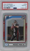 Michael Penix Jr.  from the 2024 Donruss set graded by PSA and given an overall grade of 10.