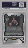 Noah Clowney from the 2023-24 Panini Prizm set featuring a Red Sparkle parallel graded by PSA and given an overall grade of 10.
