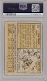 Lou Brock from the 1963 Topps set graded by PSA and given an overall grade of 3.