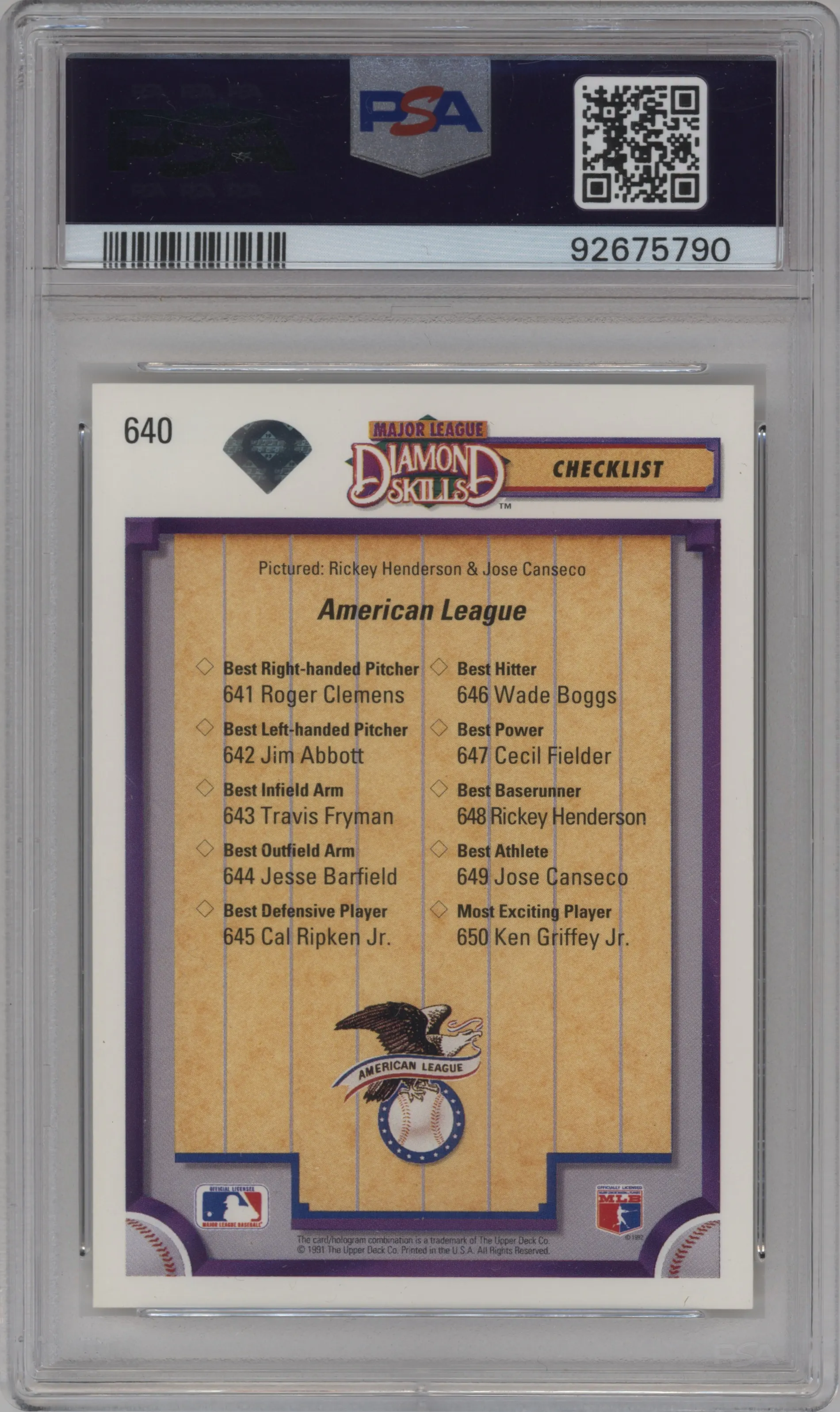 Rickey Henderson/Jose Canseco