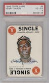 Hank Aaron from the 1968 Topps set graded by PSA and given an overall grade of 4.
