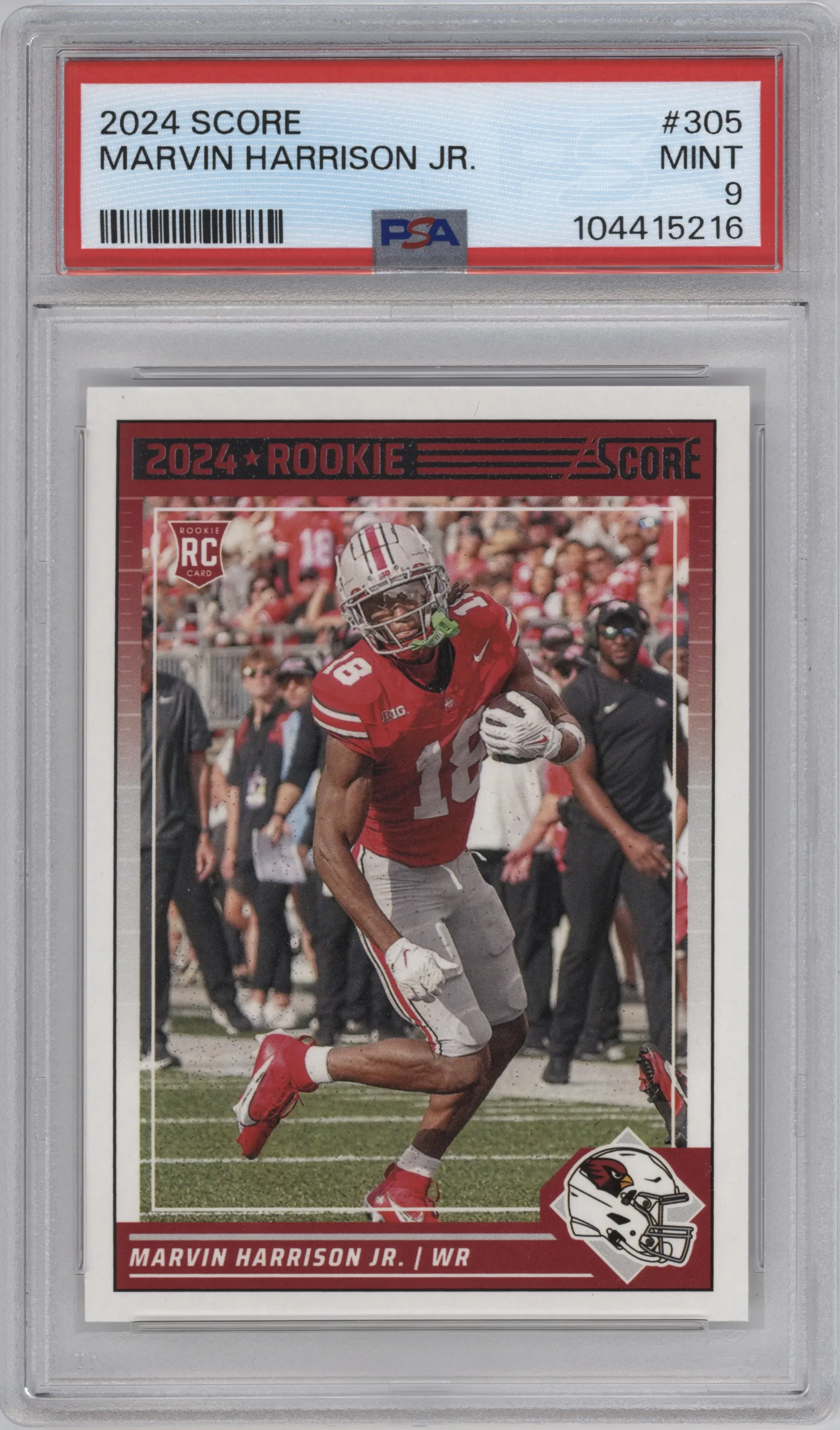 2024 Panini Score Marvin Harrison Jr. PSA 9
