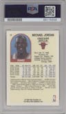 Michael Jordan from the 1989-90 Hoops Superstars set graded by PSA and given an overall grade of 10.