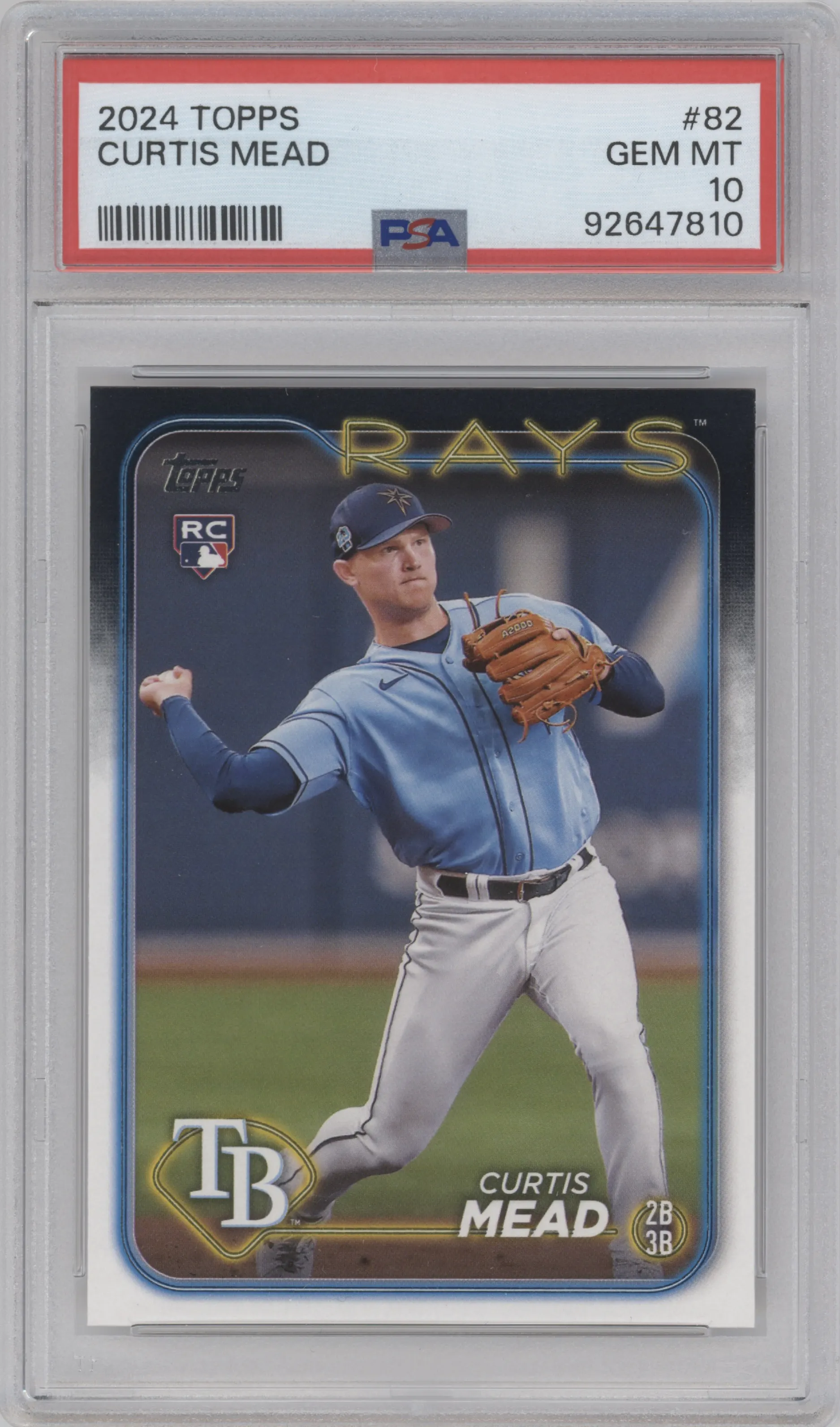 2024 Topps Curtis Mead PSA 10