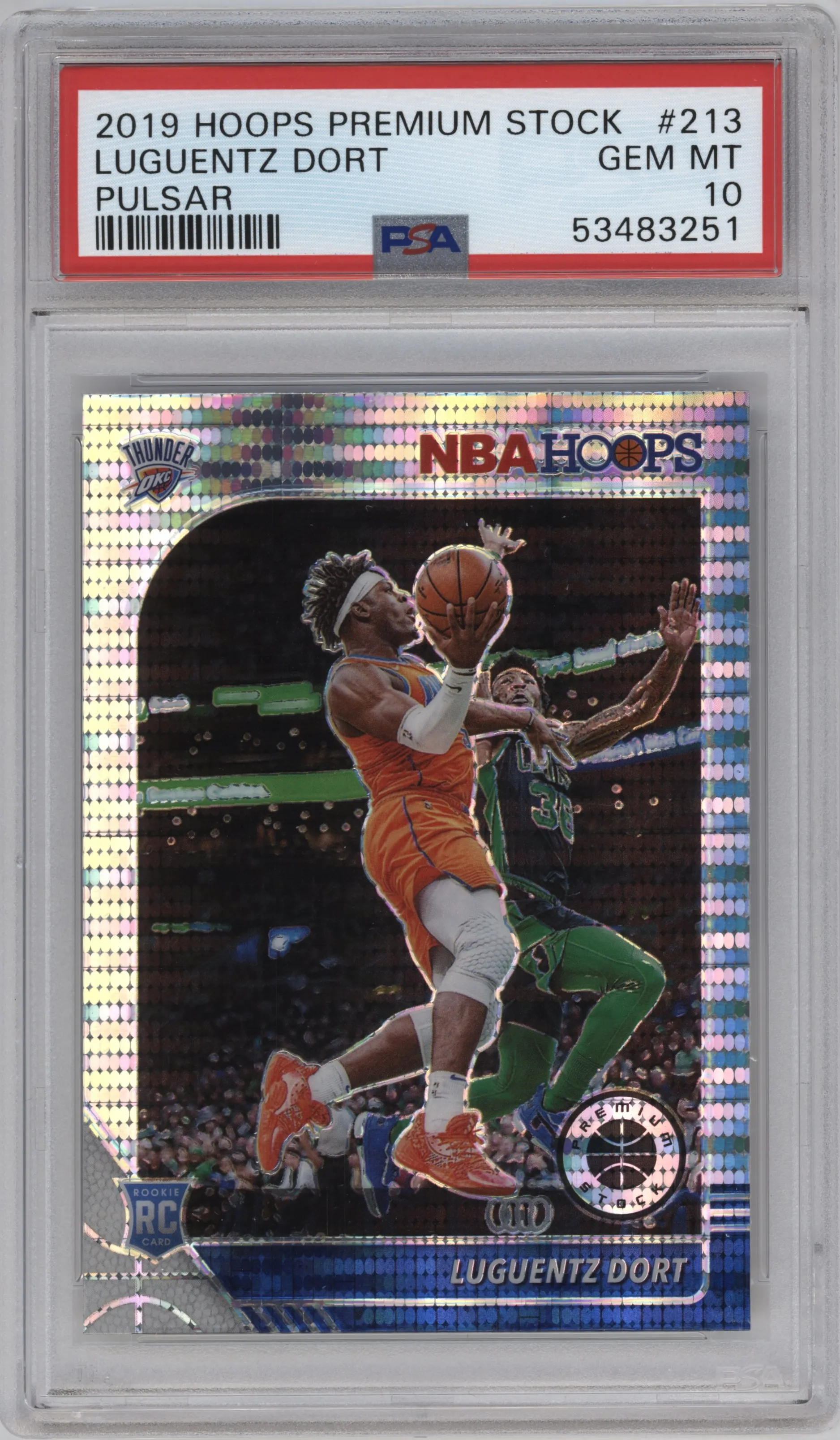 2019 Panini Hoops Premium Stock Luguentz Dort Pulsar #213 PSA 10