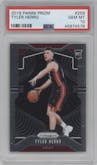 Tyler Herro from the 2019-20 Panini Prizm set graded by PSA and given an overall grade of 10.