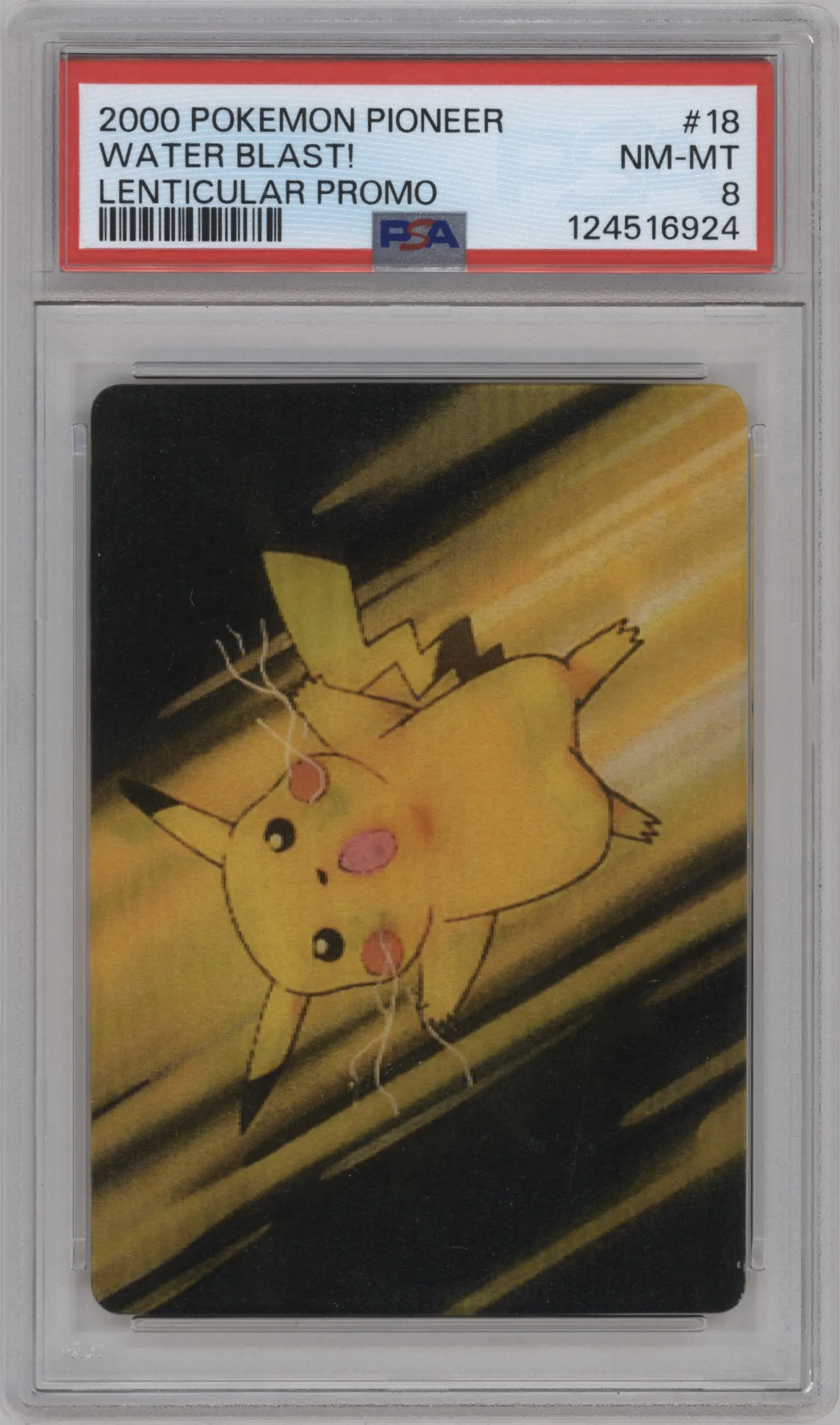 2000 Pokemon Pioneer Water Blast! #18 PSA 8
