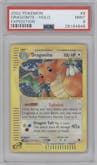Dragonite from the 2002 Pokemon E-CARD set graded by PSA and given an overall grade of 9.