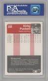 Kirby Puckett from the 1985 Fleer set graded by PSA and given an overall grade of 8.