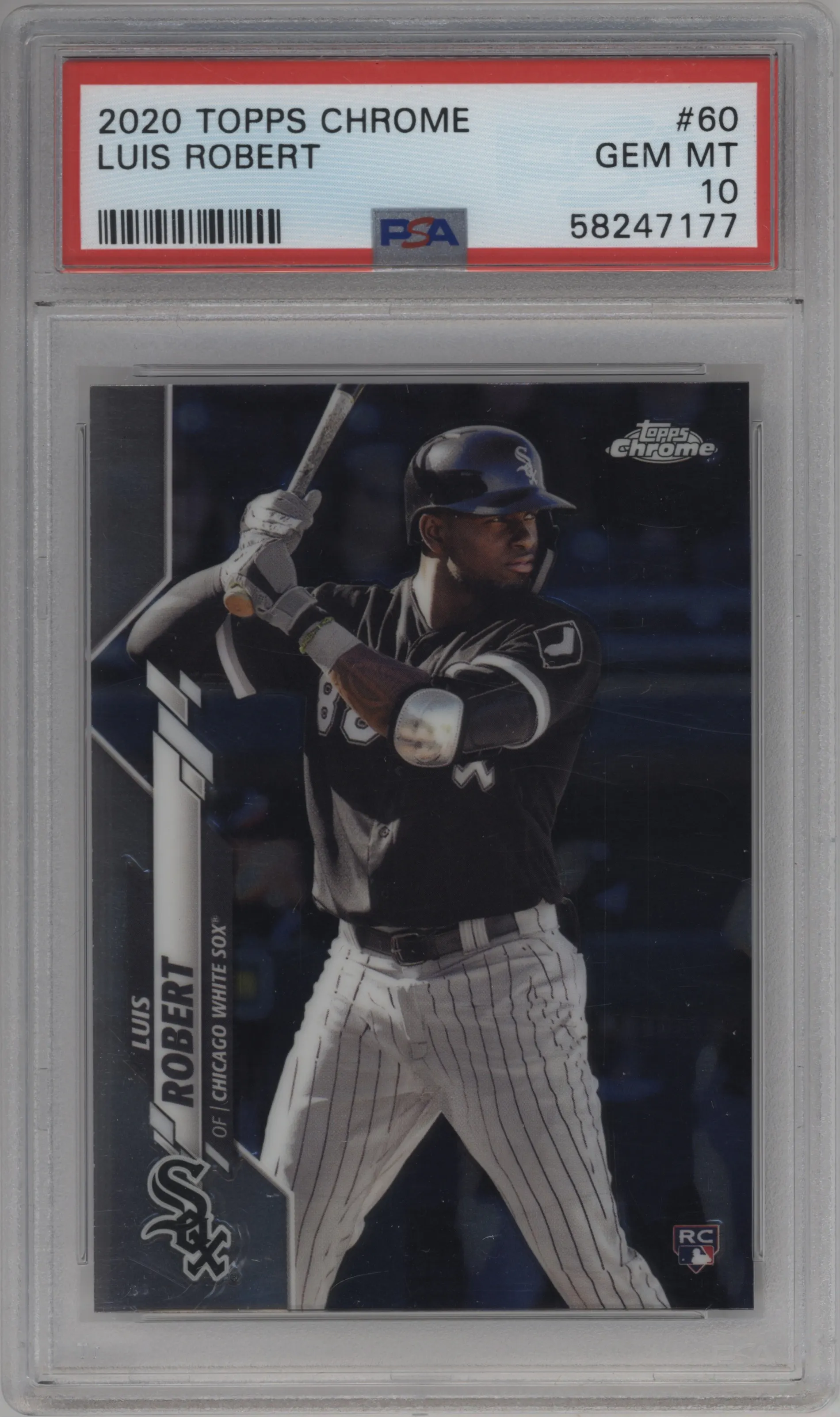 2020 Topps Chrome Luis Robert PSA 10