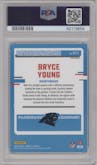 Bryce Young from the 2023 Panini Donruss set featuring a Holo parallel graded by PSA and given an overall grade of 9.
