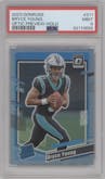 Bryce Young from the 2023 Panini Donruss set featuring a Holo parallel graded by PSA and given an overall grade of 9.