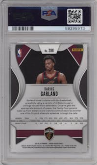 Darius Garland from the 2019-20 Panini Prizm set graded by PSA and given an overall grade of 10.