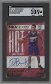 Devin Booker from the 2015-16 Panini NBA Hoops set graded by SGC and given an overall grade of 9.