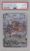 Rayquaza VMAX from the 2021 Pokemon SWSH set graded by PSA and given an overall grade of 10.