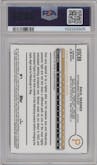 Paul Skenes from the 2024 Topps Chrome Update set featuring a Orange/Black Lava Lamp Refractors parallel graded by PSA and given an overall grade of 10.