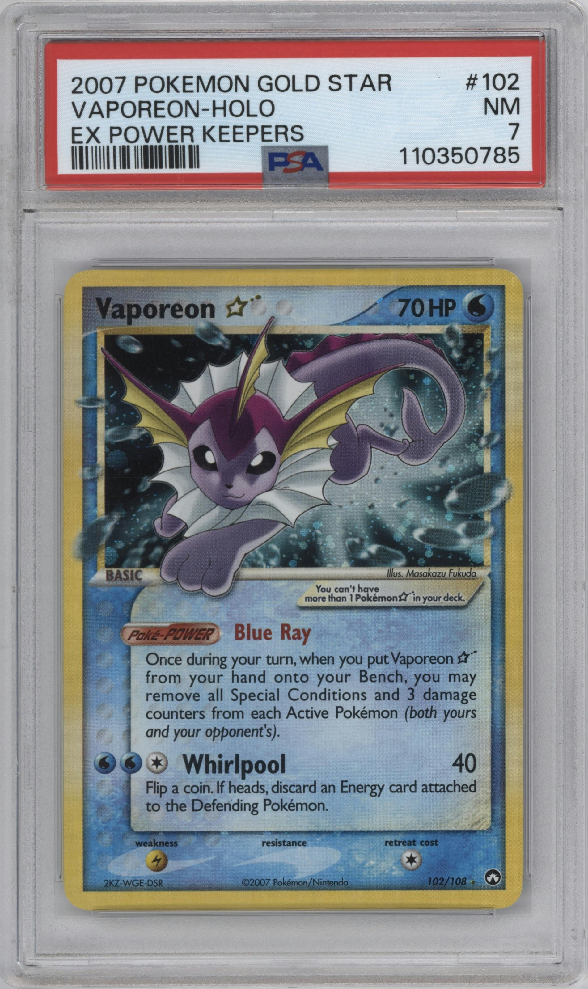 Vaporeon Gold Star