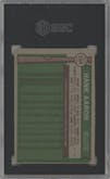 Hank Aaron from the 1976 Topps set graded by SGC and given an overall grade of 5.