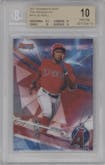 Jo Adell from the 2017 Bowman's Best set graded by Beckett and given an overall grade of 10.