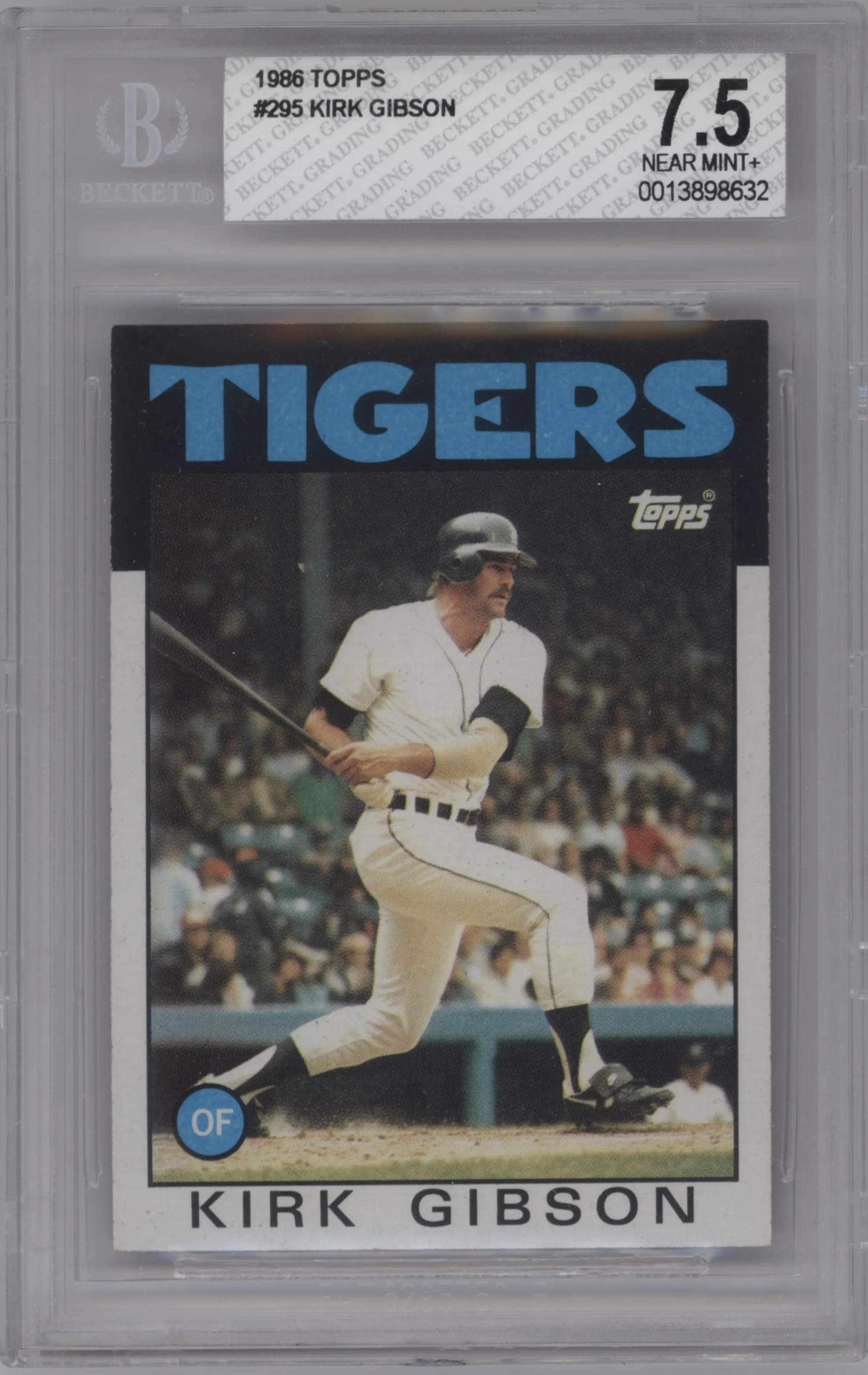 1986 Topps Kirk Gibson BGS 7.5