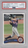 Jim Thome from the 2011 Topps set featuring a Factory Set Diamond Anniv. parallel graded by PSA and given an overall grade of 10.