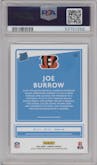 Joe Burrow from the 2020 Panini Donruss set graded by PSA and given an overall grade of 10.