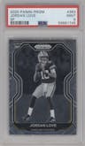 Jordan Love from the 2020 Panini Prizm set graded by PSA and given an overall grade of 9.