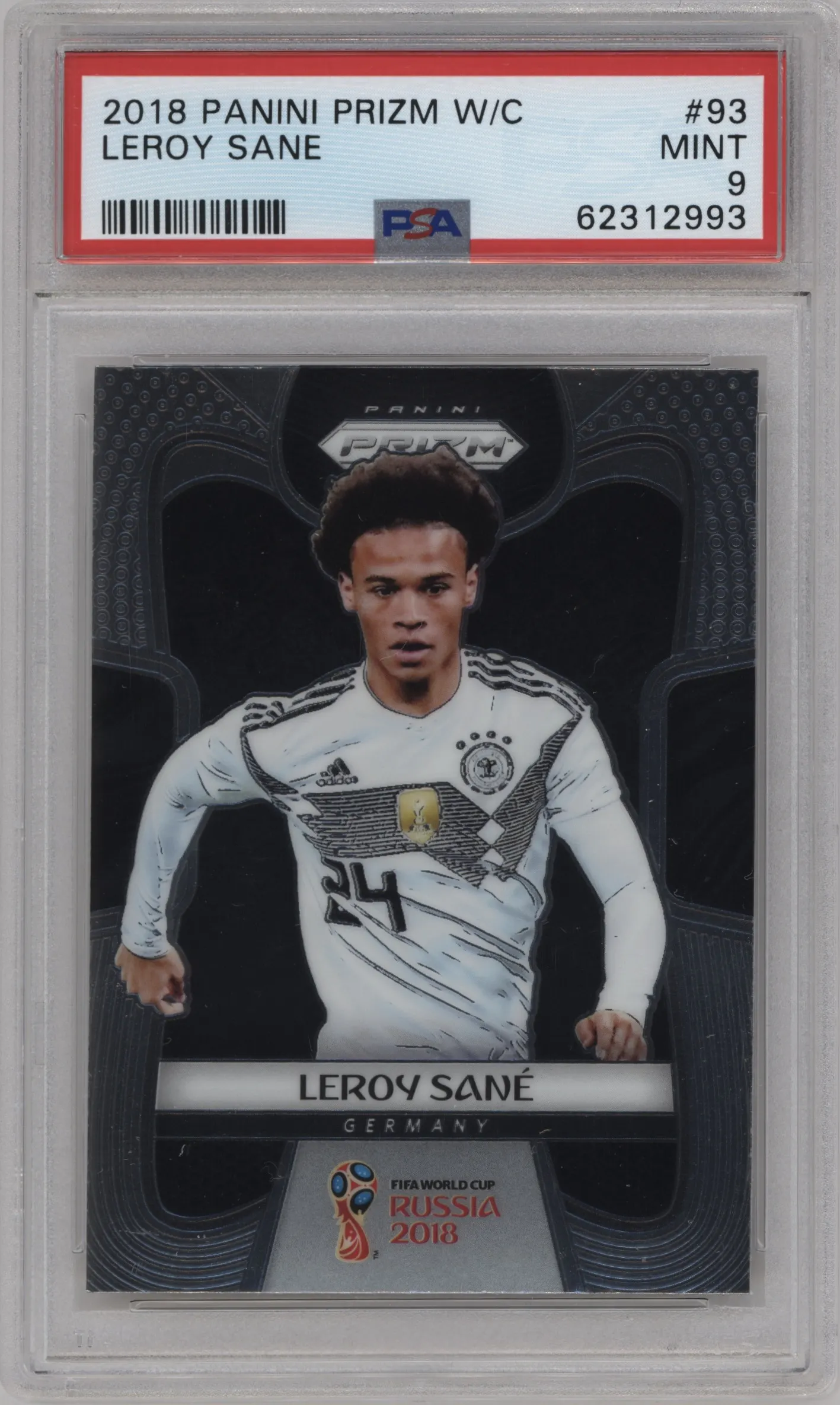 2018 Panini Prizm World Cup Leroy Sane PSA 9