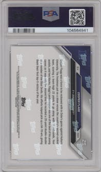 Cooper Flagg from the 2024-25 Bowman U Now set graded by PSA and given an overall grade of 10.