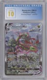Rayquaza VMAX from the 2021 Pokemon SWSH set graded by CSG and given an overall grade of 10.