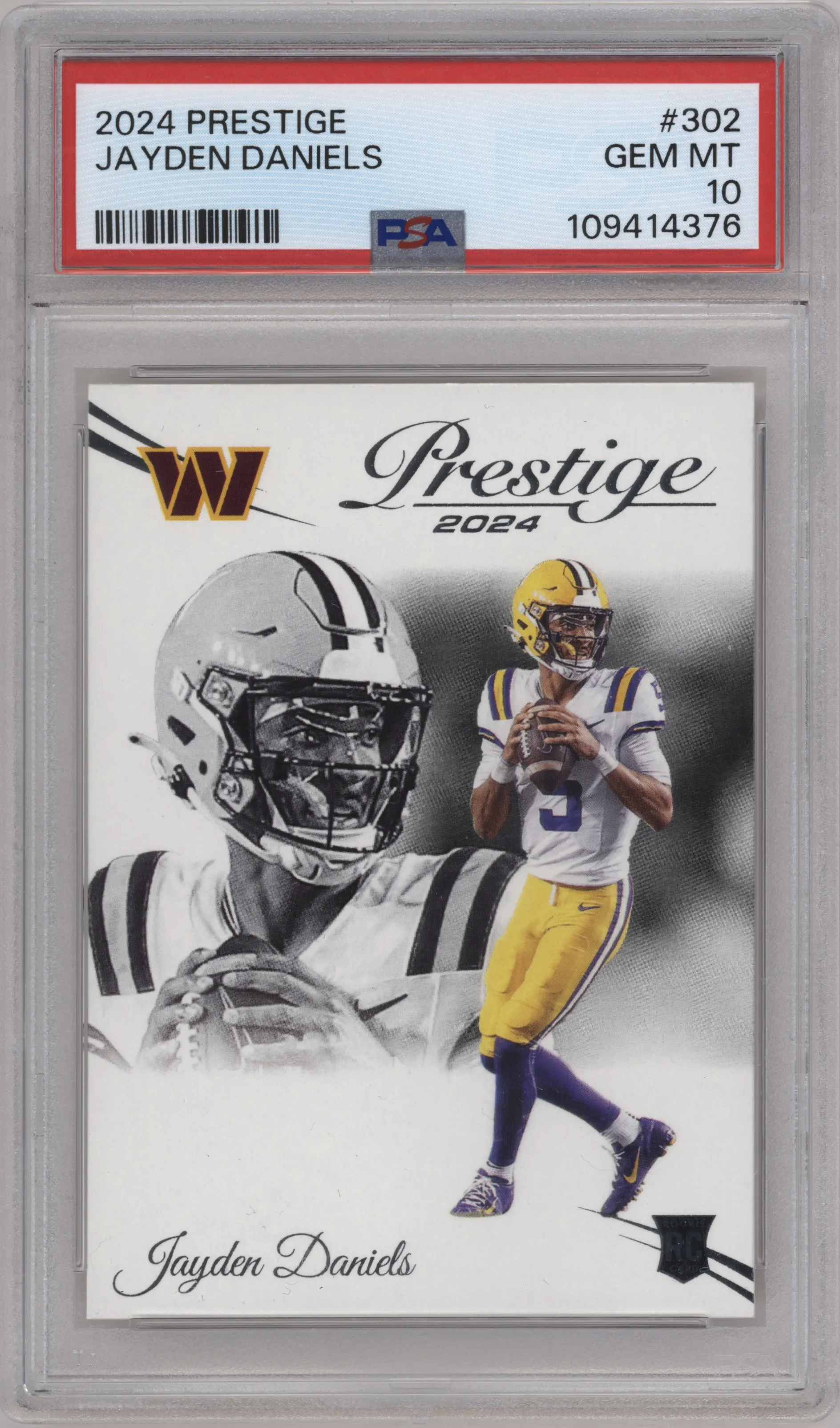 2024 Panini Prestige Jayden Daniels PSA 10