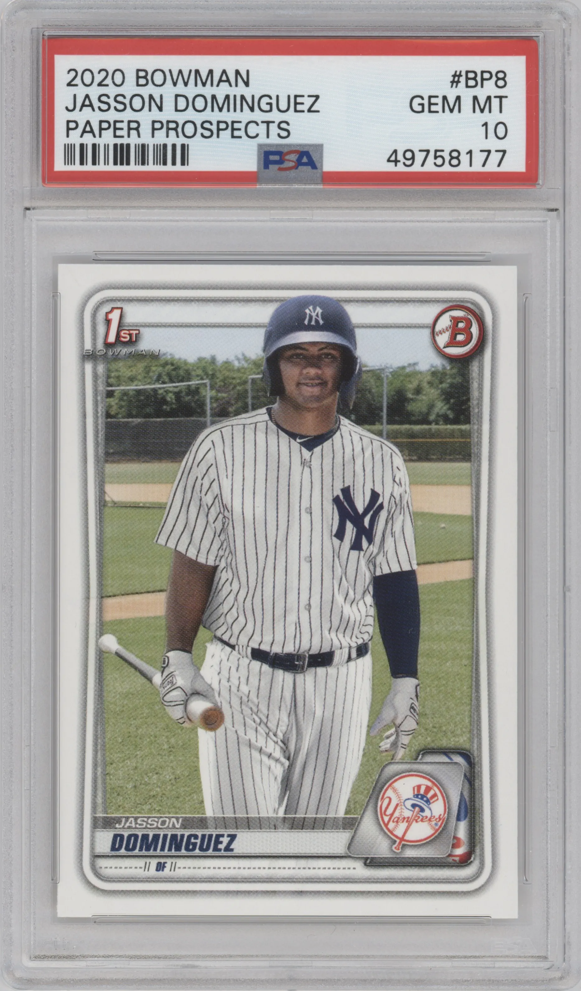 2020 Bowman Prospect Jasson Dominguez #BP-8 PSA 10