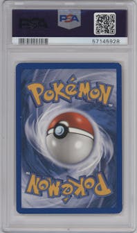 Goldeen from the 2003 Pokemon E-CARD set graded by PSA and given an overall grade of 8.