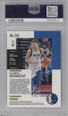 Luka Doncic from the 2018-19 Panini Chronicles set graded by PSA and given an overall grade of 10.