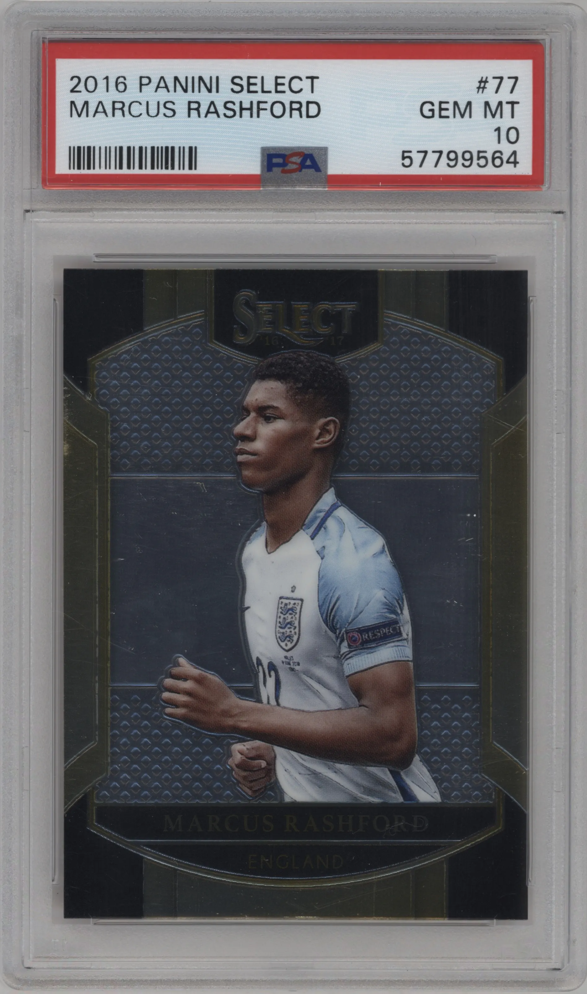 2016 Panini Select Marcus Rashford PSA 10
