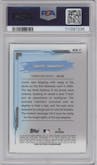 Junior Caminero from the 2024 Bowman Chrome Mega Box set featuring a Blue Refractor parallel graded by PSA and given an overall grade of 10.