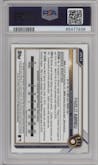 Pablo Abreu from the 2021 Bowman Chrome set featuring a Green Atomic Refractor  parallel graded by PSA and given an overall grade of 10.