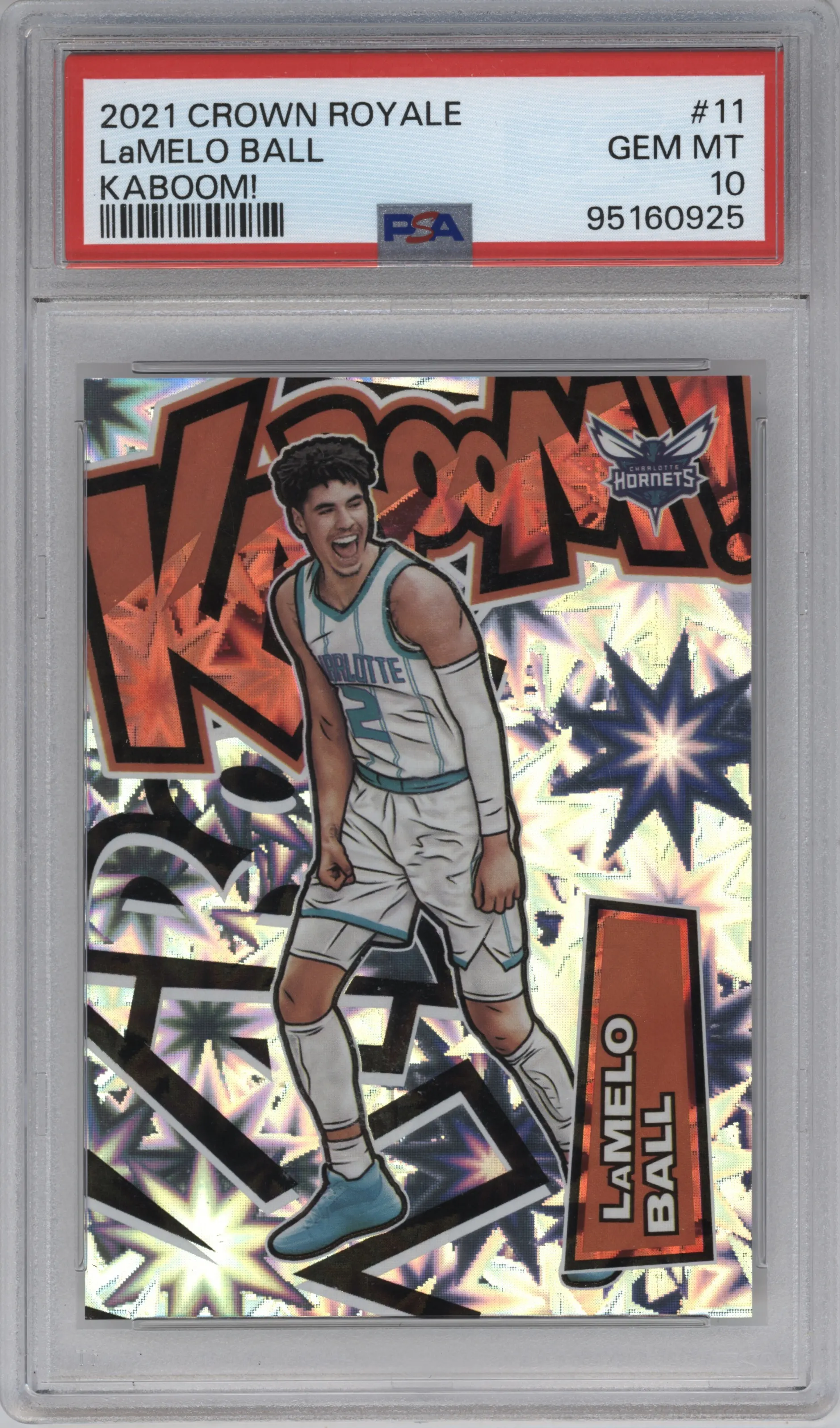 2021 Crown Royale Kaboom! LaMelo Ball #11 PSA 10