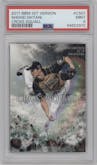 Shohei Ohtani from the 2017 BBM set graded by PSA and given an overall grade of 9.