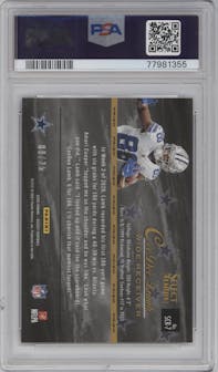 CeeDee Lamb from the 2020 Panini Select set featuring a Tie-Dye parallel graded by PSA and given an overall grade of 10.