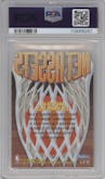 Kevin Garnett from the 1996-97 Skybox E-X2000 set graded by PSA and given an overall grade of 8.