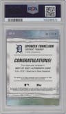 Spencer Torkelson from the 2021 Bowman’s Best set featuring a Blue Refractor parallel graded by PSA and given an overall grade of 9.