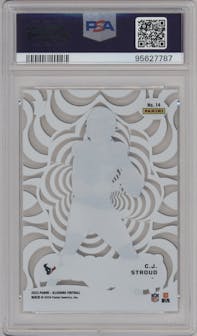 C.J. Stroud from the 2023 Panini Illusions set graded by PSA and given an overall grade of 10.