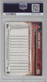 David Ortiz from the 2015 Topps Chrome set featuring a Refractor parallel graded by PSA and given an overall grade of 10.