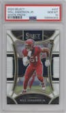 Will Anderson Jr.  from the 2023 Panini Select set featuring a White Prizm parallel graded by PSA and given an overall grade of 10.